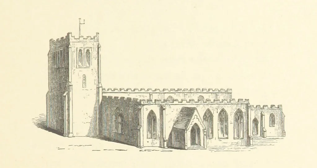 An illustration from An Account of the Progress of his Grace Henry the first Duke of Beaufort through Wales, 1684. And Notitia Cambro-Britannica. Edited from the original MS. ... by Charles Baker. [Followed by “A Statement of the services and expenses of the Marquis of Worcester, for his king and country.”, 1864, leaf 89