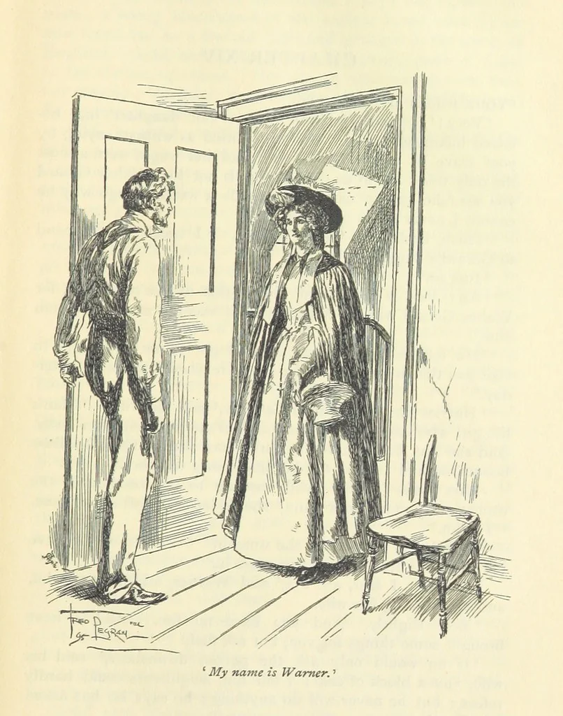 An illustration from Sybil ... Illustrated by F. Pegram. With an introduction by H. D. Traill, 1895, leaf 159
