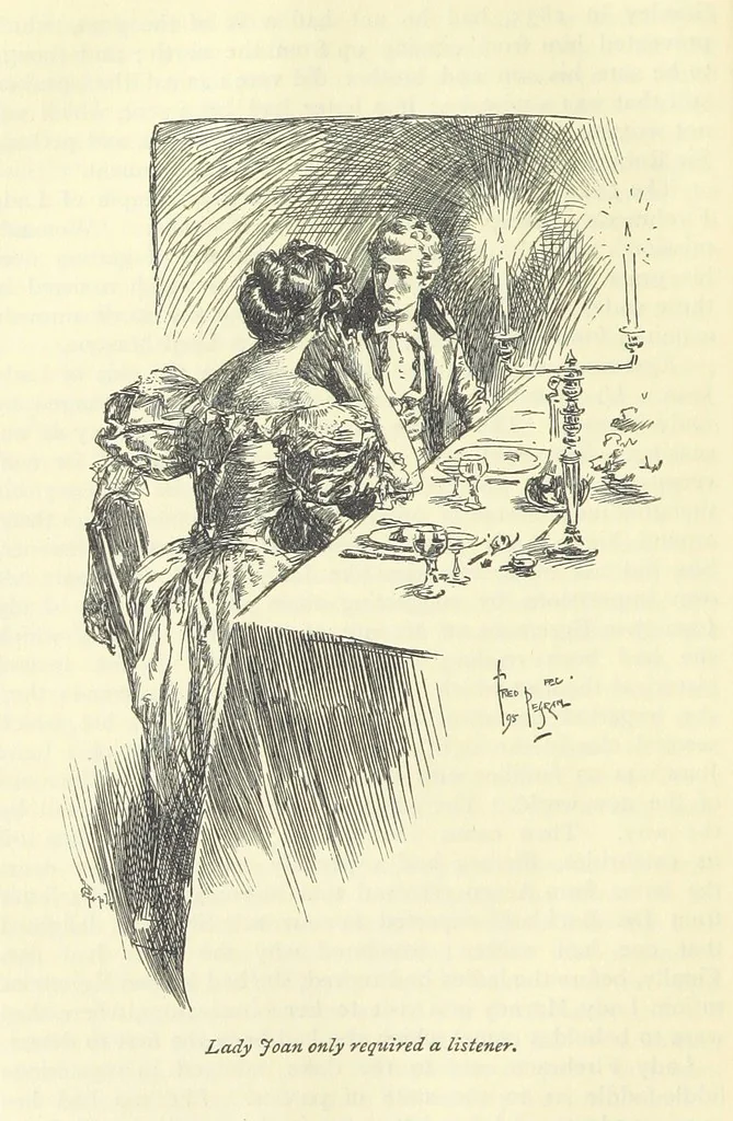 An illustration from Sybil ... Illustrated by F. Pegram. With an introduction by H. D. Traill, 1895, leaf 170
