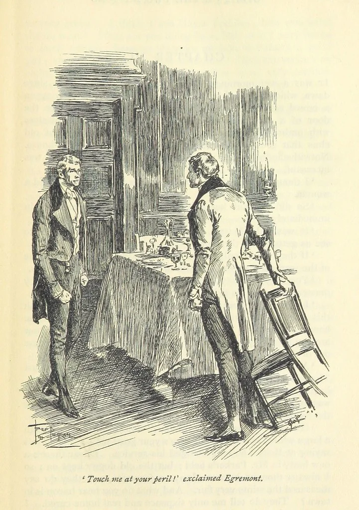 An illustration from Sybil ... Illustrated by F. Pegram. With an introduction by H. D. Traill, 1895, leaf 197
