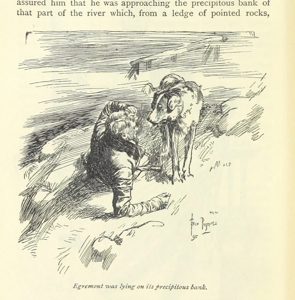 An illustration from Sybil ... Illustrated by F. Pegram. With an introduction by H. D. Traill, 1895, leaf 246