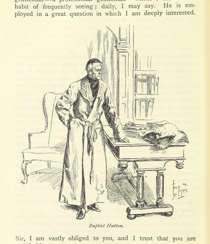 An illustration from Sybil ... Illustrated by F. Pegram. With an introduction by H. D. Traill, 1895, leaf 284