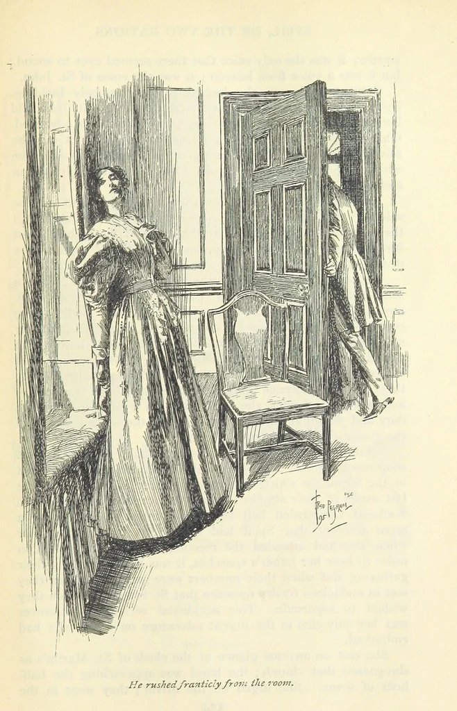 An illustration from Sybil ... Illustrated by F. Pegram. With an introduction by H. D. Traill, 1895, leaf 361