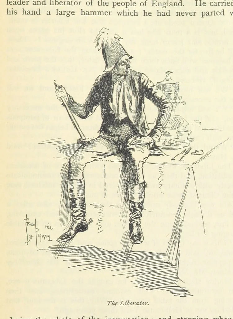 An illustration from Sybil ... Illustrated by F. Pegram. With an introduction by H. D. Traill, 1895, leaf 447