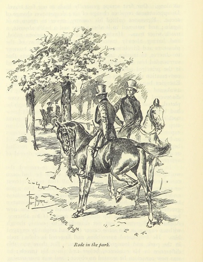 An illustration from Sybil ... Illustrated by F. Pegram. With an introduction by H. D. Traill, 1895, leaf 68