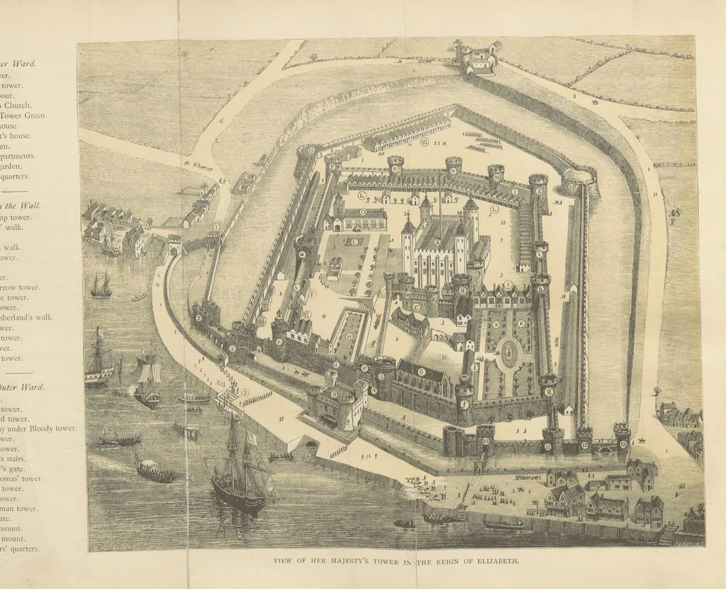 An illustration from Her Majesty's Tower. ... Seventh edition, etc, 1885, leaf 28