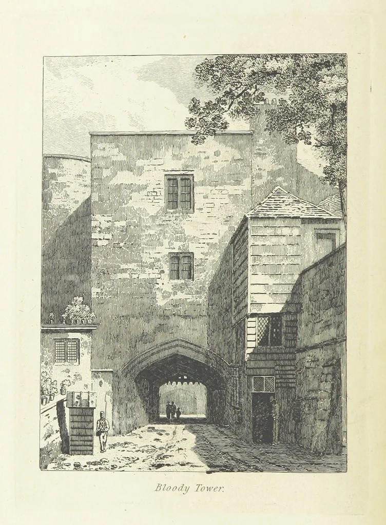 An illustration from Her Majesty's Tower. ... Seventh edition, etc, 1885, leaf 82