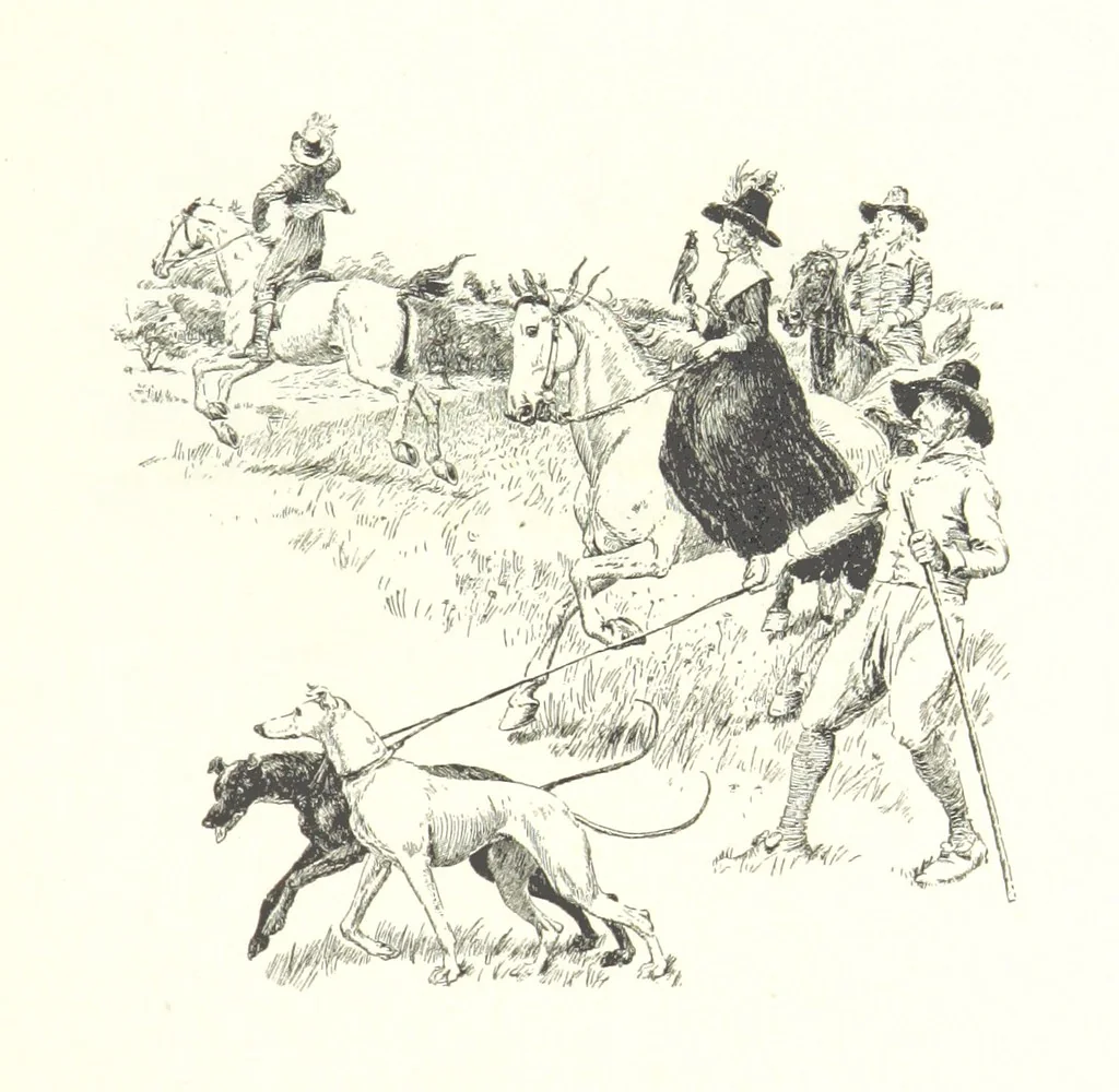An illustration from Coridon's Song and other verses from various sources. With illustrations by Hugh Thomson ... With an introduction by Austin Dobson. L.P, 1894, leaf 171
