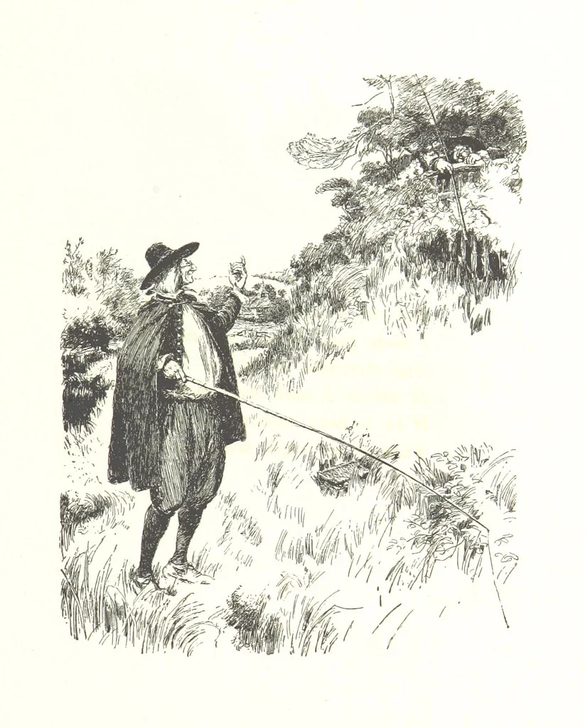 An illustration from Coridon's Song and other verses from various sources. With illustrations by Hugh Thomson ... With an introduction by Austin Dobson. L.P, 1894, leaf 181