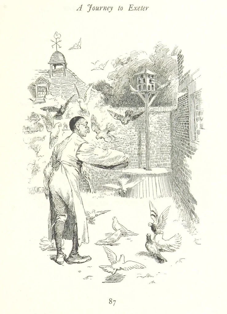 An illustration from Coridon's Song and other verses from various sources. With illustrations by Hugh Thomson ... With an introduction by Austin Dobson. L.P, 1894, leaf 233