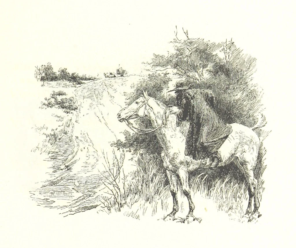 An illustration from Coridon's Song and other verses from various sources. With illustrations by Hugh Thomson ... With an introduction by Austin Dobson. L.P, 1894, leaf 235