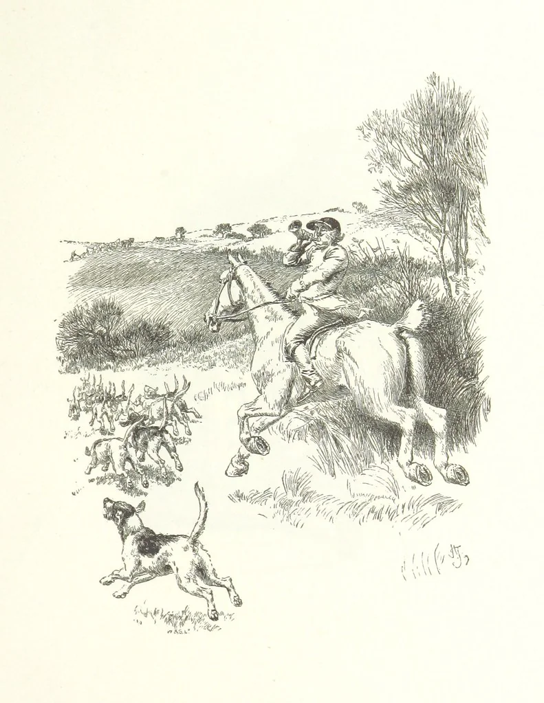 An illustration from Coridon's Song and other verses from various sources. With illustrations by Hugh Thomson ... With an introduction by Austin Dobson. L.P, 1894, leaf 271