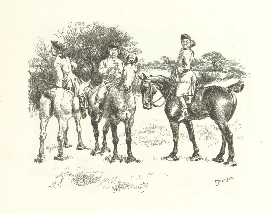An illustration from Coridon's Song and other verses from various sources. With illustrations by Hugh Thomson ... With an introduction by Austin Dobson. L.P, 1894, leaf 279