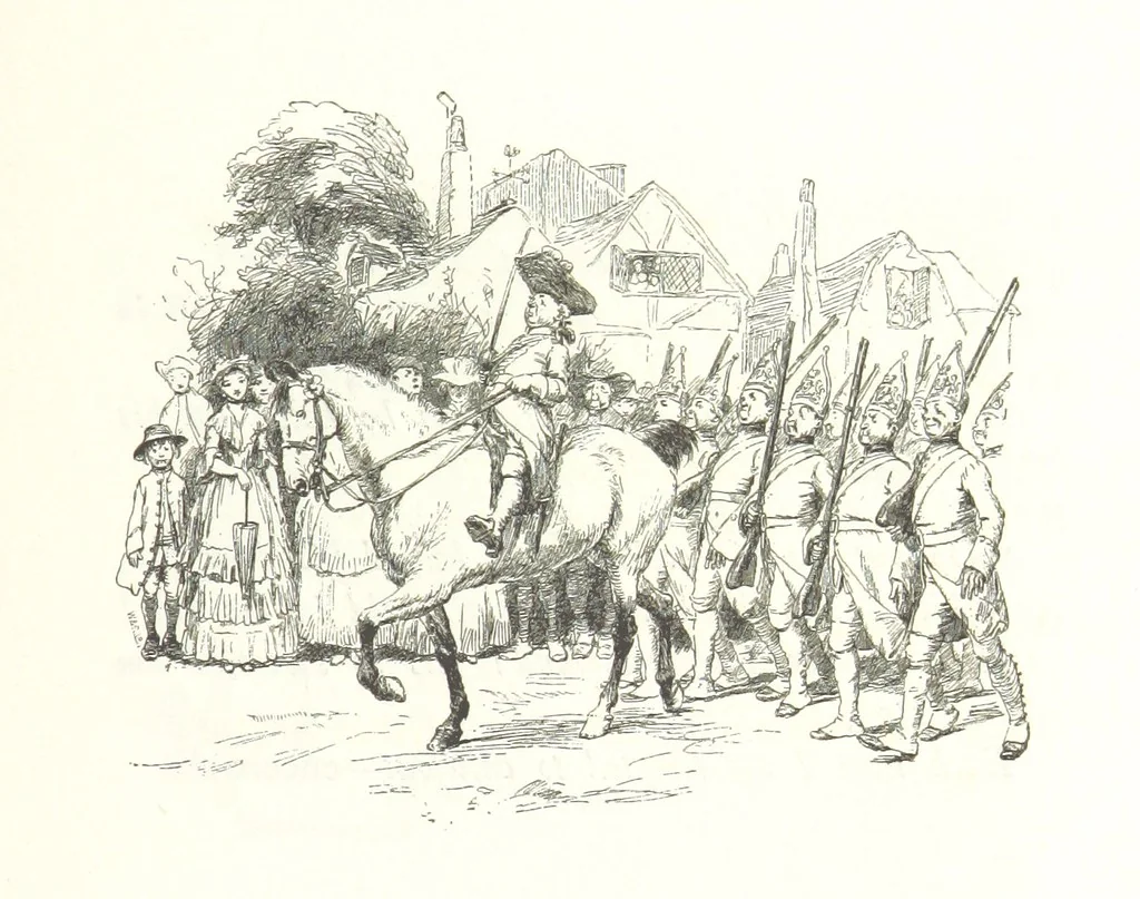 An illustration from Coridon's Song and other verses from various sources. With illustrations by Hugh Thomson ... With an introduction by Austin Dobson. L.P, 1894, leaf 299