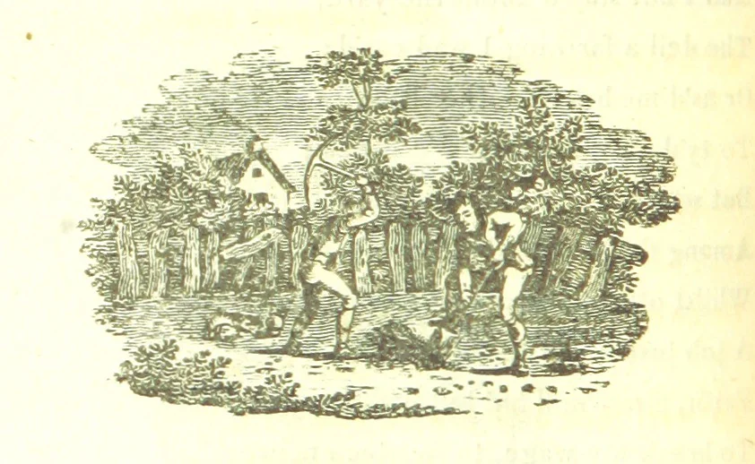 An illustration from Poems; chiefly in the Scottish dialect, etc, 1809, leaf 66