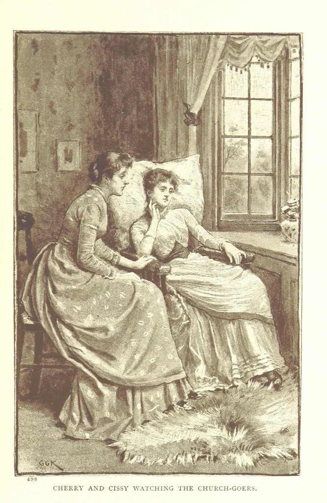 An illustration from Under False Colours ... New edition, 1894, leaf 19