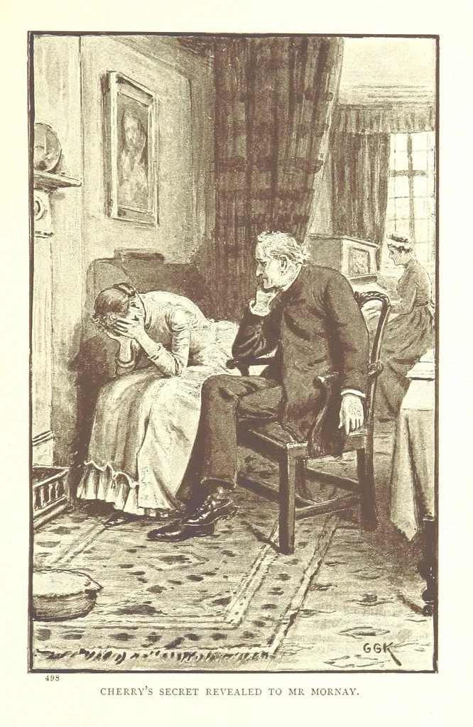 An illustration from Under False Colours ... New edition, 1894, leaf 317