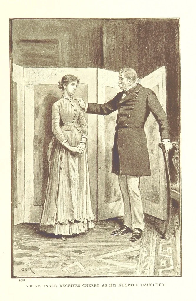 An illustration from Under False Colours ... New edition, 1894, leaf 387