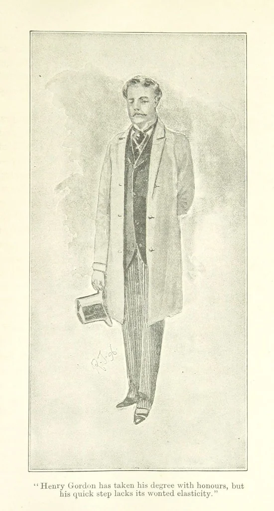 An illustration from The Bloom of Faded Years. [A novel, 1896, leaf 141