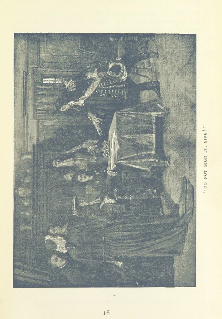 An illustration from The Refugees ... New edition, 1895, leaf 253