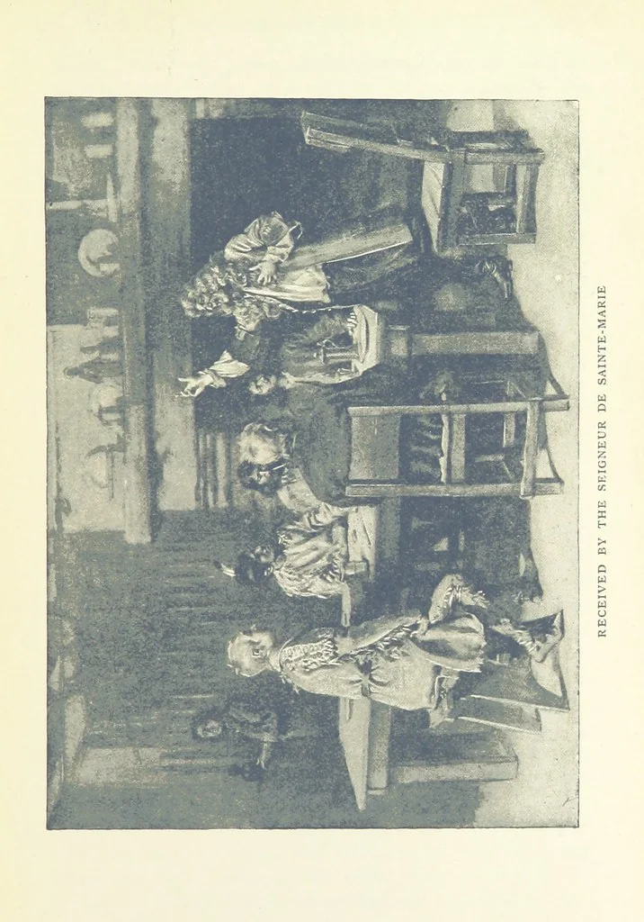 An illustration from The Refugees ... New edition, 1895, leaf 347