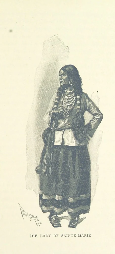 An illustration from The Refugees ... New edition, 1895, leaf 353
