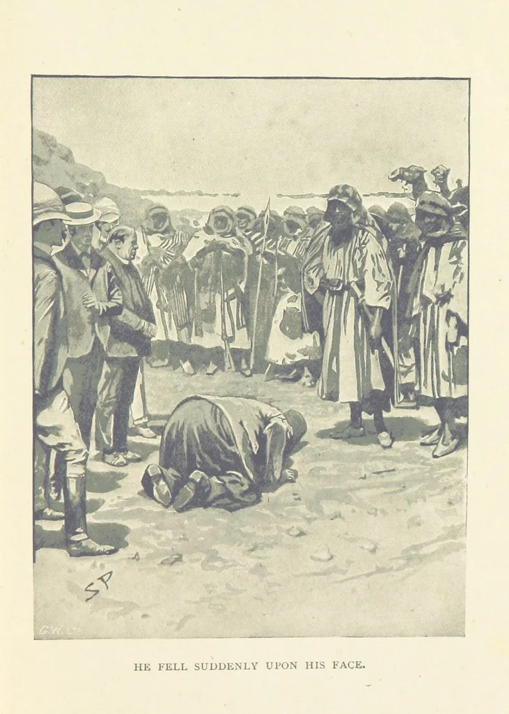 An illustration from The Tragedy of the Korosko, etc. [A tale, 1898, leaf 115