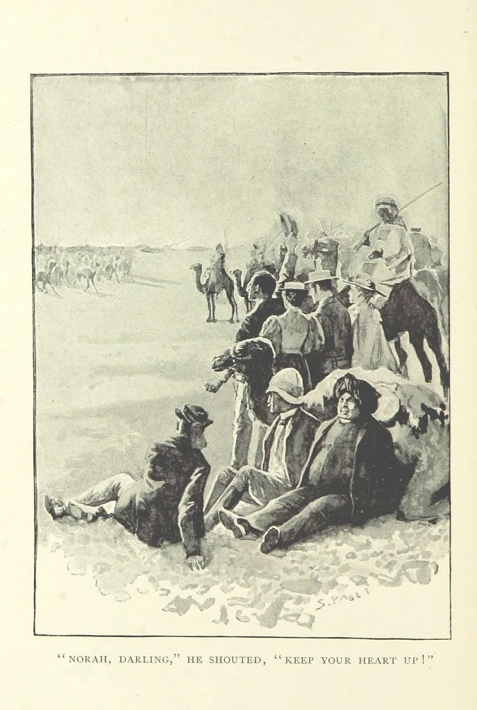 An illustration from The Tragedy of the Korosko, etc. [A tale, 1898, leaf 164