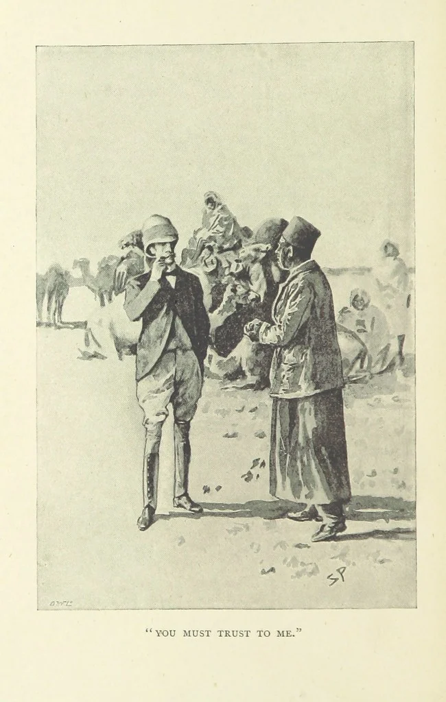 An illustration from The Tragedy of the Korosko, etc. [A tale, 1898, leaf 194