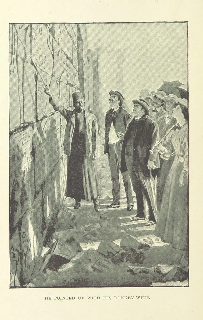 An illustration from The Tragedy of the Korosko, etc. [A tale, 1898, leaf 74