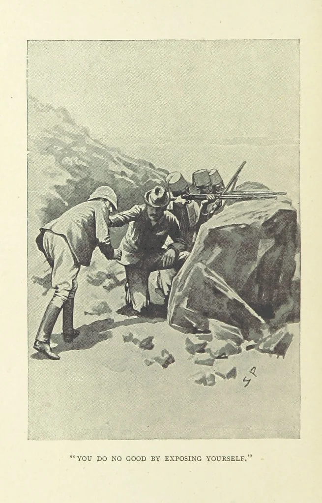 An illustration from The Tragedy of the Korosko, etc. [A tale, 1898, leaf 98