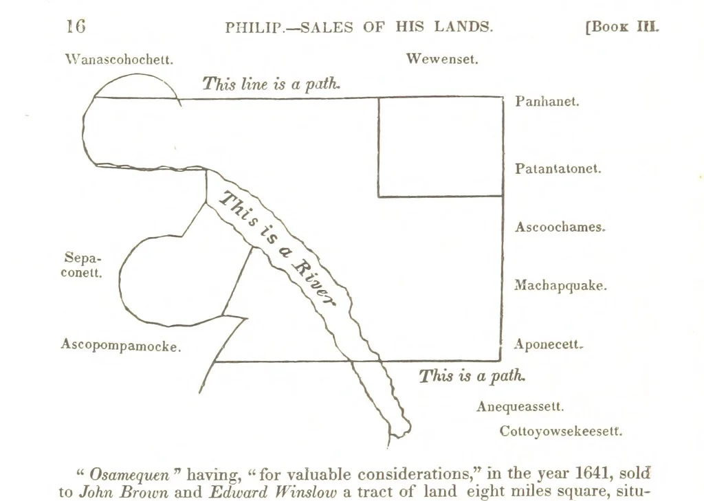An illustration from Biography and History of the Indians of North America ... also a history of their wars ... Likewise exhibiting an analysis of the ... authors, who have written upon ... the first peopling of America. Third edition, with ... additions ... corrections and ... engravings, 1836, leaf 216