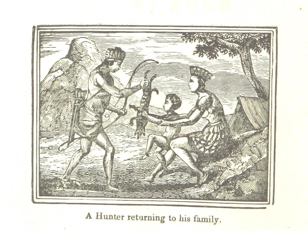 An illustration from Biography and History of the Indians of North America ... also a history of their wars ... Likewise exhibiting an analysis of the ... authors, who have written upon ... the first peopling of America. Third edition, with ... additions ... corrections and ... engravings, 1836, leaf 348