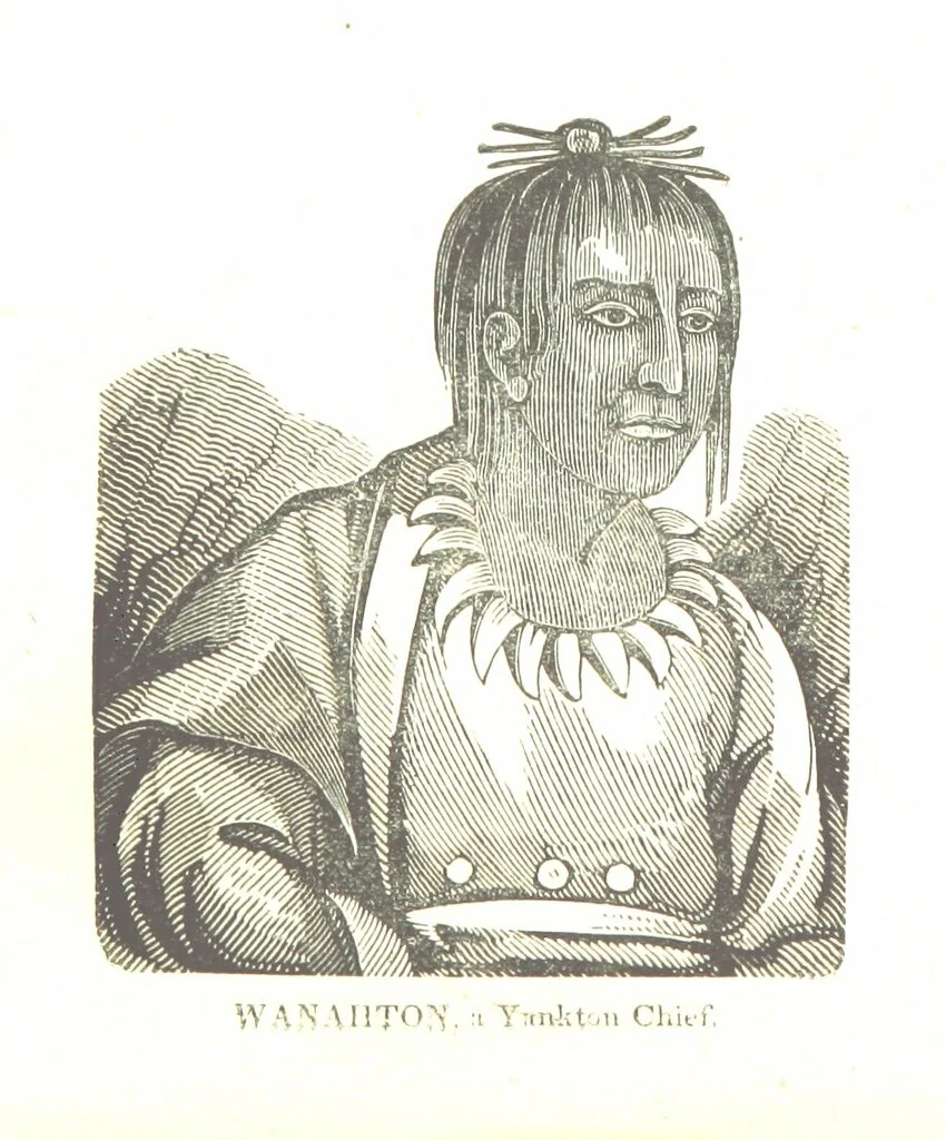 An illustration from Biography and History of the Indians of North America ... also a history of their wars ... Likewise exhibiting an analysis of the ... authors, who have written upon ... the first peopling of America. Third edition, with ... additions ... corrections and ... engravings, 1836, leaf 454