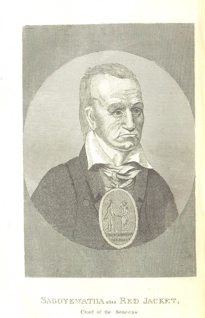 An illustration from Biography and History of the Indians of North America ... also a history of their wars ... Likewise exhibiting an analysis of the ... authors, who have written upon ... the first peopling of America. Third edition, with ... additions ... corrections and ... engravings, 1836, leaf 552