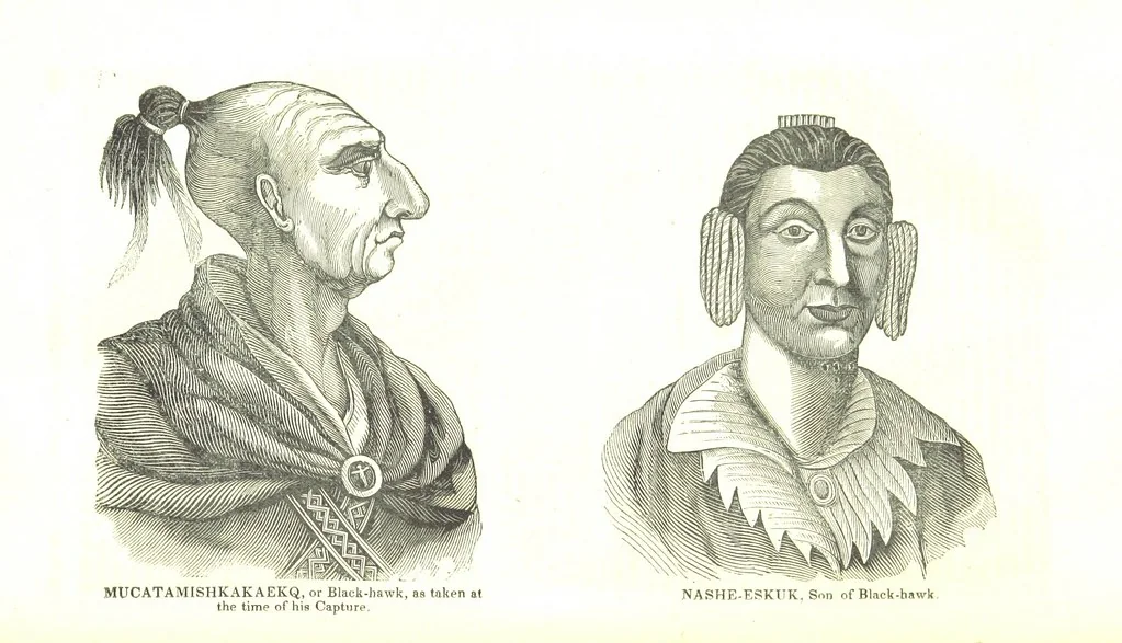 An illustration from Biography and History of the Indians of North America ... also a history of their wars ... Likewise exhibiting an analysis of the ... authors, who have written upon ... the first peopling of America. Third edition, with ... additions ... corrections and ... engravings, 1836, leaf 609