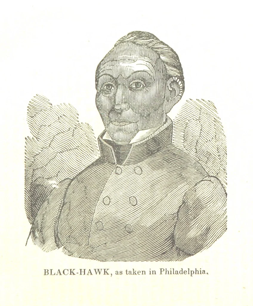An illustration from Biography and History of the Indians of North America ... also a history of their wars ... Likewise exhibiting an analysis of the ... authors, who have written upon ... the first peopling of America. Third edition, with ... additions ... corrections and ... engravings, 1836, leaf 616
