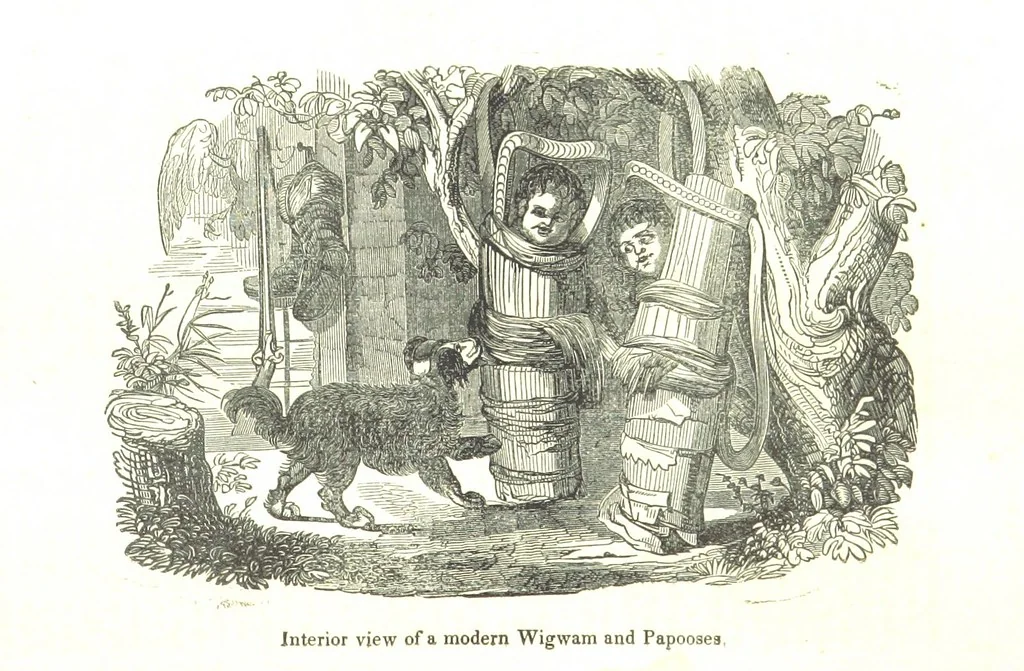 An illustration from Biography and History of the Indians of North America ... also a history of their wars ... Likewise exhibiting an analysis of the ... authors, who have written upon ... the first peopling of America. Third edition, with ... additions ... corrections and ... engravings, 1836, leaf 77