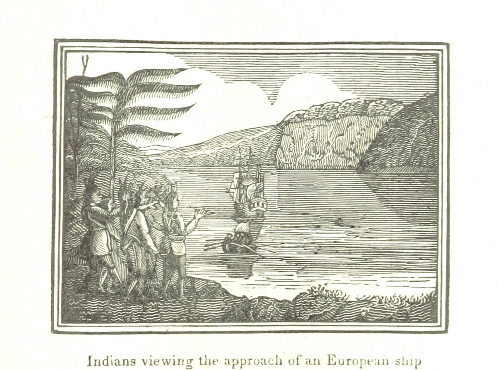 An illustration from Biography and History of the Indians of North America ... also a history of their wars ... Likewise exhibiting an analysis of the ... authors, who have written upon ... the first peopling of America. Third edition, with ... additions ... corrections and ... engravings, 1836, leaf 81