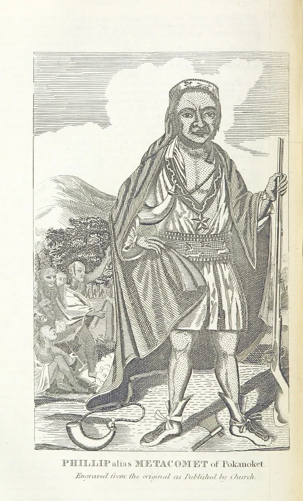 An illustration from Biography and History of the Indians of North America ... also a history of their wars ... Likewise exhibiting an analysis of the ... authors, who have written upon ... the first peopling of America. Third edition, with ... additions ... corrections and ... engravings, 1837, leaf 216