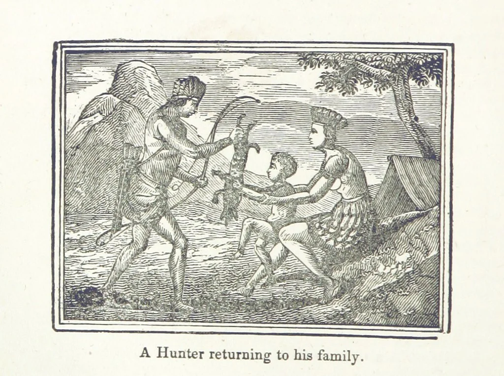 An illustration from Biography and History of the Indians of North America ... also a history of their wars ... Likewise exhibiting an analysis of the ... authors, who have written upon ... the first peopling of America. Third edition, with ... additions ... corrections and ... engravings, 1837, leaf 350