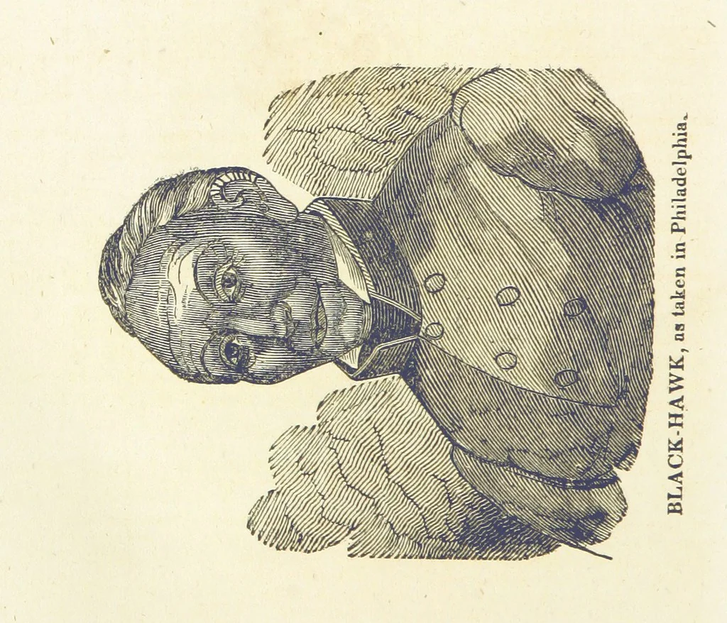 An illustration from Biography and History of the Indians of North America ... also a history of their wars ... Likewise exhibiting an analysis of the ... authors, who have written upon ... the first peopling of America. Third edition, with ... additions ... corrections and ... engravings, 1837, leaf 460