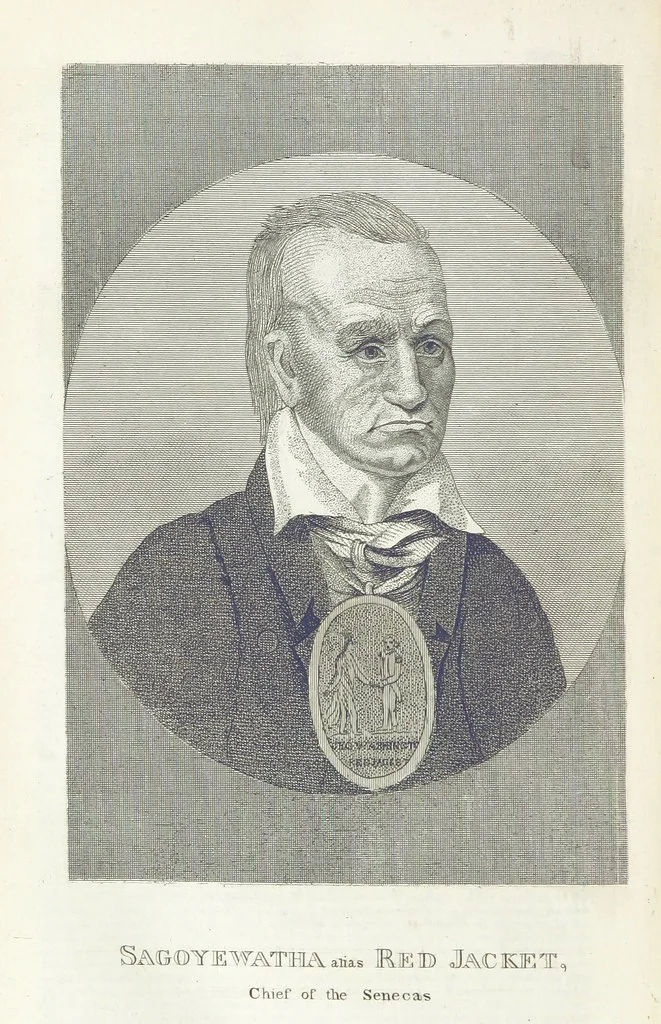 An illustration from Biography and History of the Indians of North America ... also a history of their wars ... Likewise exhibiting an analysis of the ... authors, who have written upon ... the first peopling of America. Third edition, with ... additions ... corrections and ... engravings, 1837, leaf 560