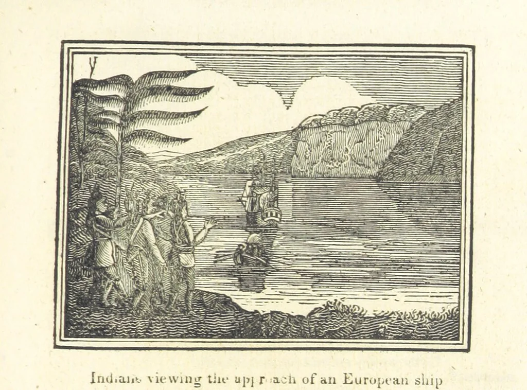 An illustration from Biography and History of the Indians of North America ... also a history of their wars ... Likewise exhibiting an analysis of the ... authors, who have written upon ... the first peopling of America. Third edition, with ... additions ... corrections and ... engravings, 1837, leaf 81