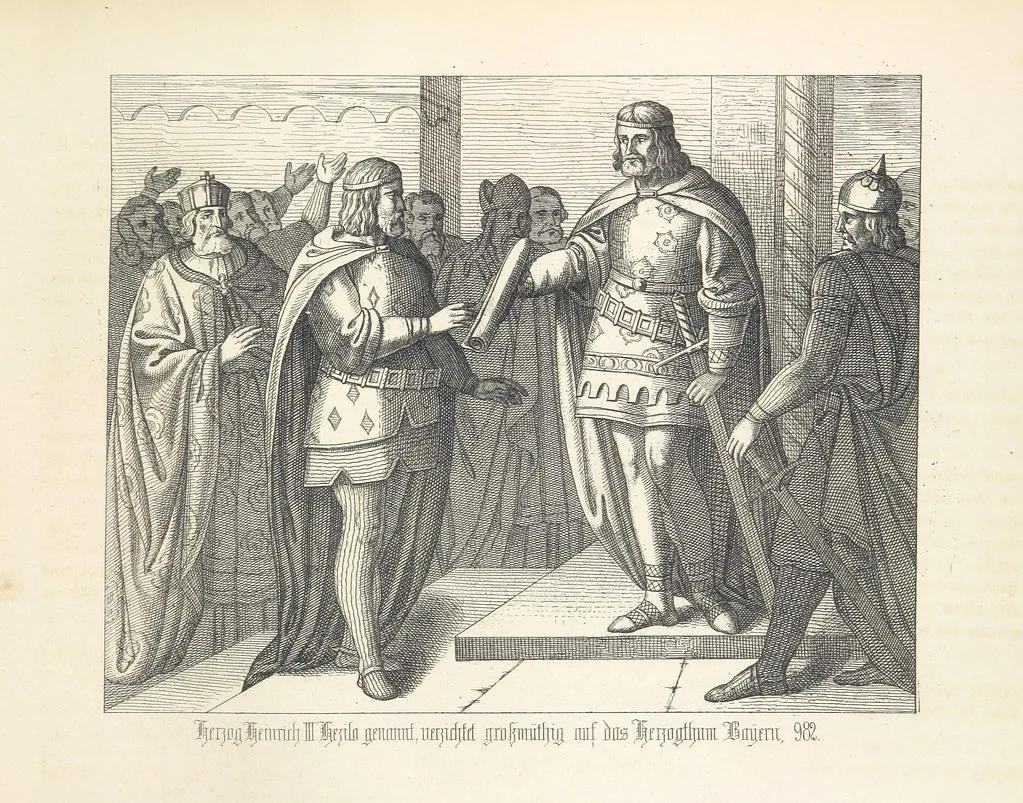 An illustration from Geschichte von Bayern und der zum Königreiche Bayern gehörigen Provinzen Rheinpfalz, Franken u. Schwaben in 120 Bildern mit erklärendem Texte, 1853, leaf 113