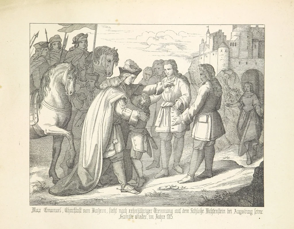 An illustration from Geschichte von Bayern und der zum Königreiche Bayern gehörigen Provinzen Rheinpfalz, Franken u. Schwaben in 120 Bildern mit erklärendem Texte, 1853, leaf 115