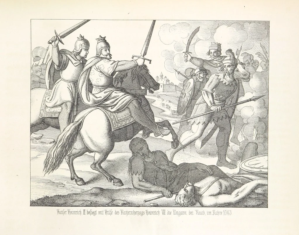 An illustration from Geschichte von Bayern und der zum Königreiche Bayern gehörigen Provinzen Rheinpfalz, Franken u. Schwaben in 120 Bildern mit erklärendem Texte, 1853, leaf 121