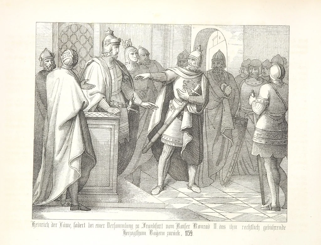 An illustration from Geschichte von Bayern und der zum Königreiche Bayern gehörigen Provinzen Rheinpfalz, Franken u. Schwaben in 120 Bildern mit erklärendem Texte, 1853, leaf 136