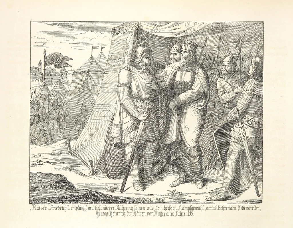 An illustration from Geschichte von Bayern und der zum Königreiche Bayern gehörigen Provinzen Rheinpfalz, Franken u. Schwaben in 120 Bildern mit erklärendem Texte, 1853, leaf 142