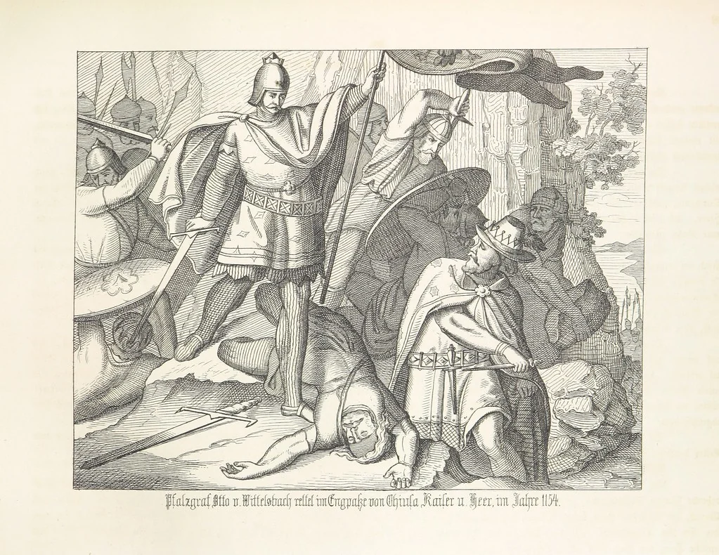 An illustration from Geschichte von Bayern und der zum Königreiche Bayern gehörigen Provinzen Rheinpfalz, Franken u. Schwaben in 120 Bildern mit erklärendem Texte, 1853, leaf 145